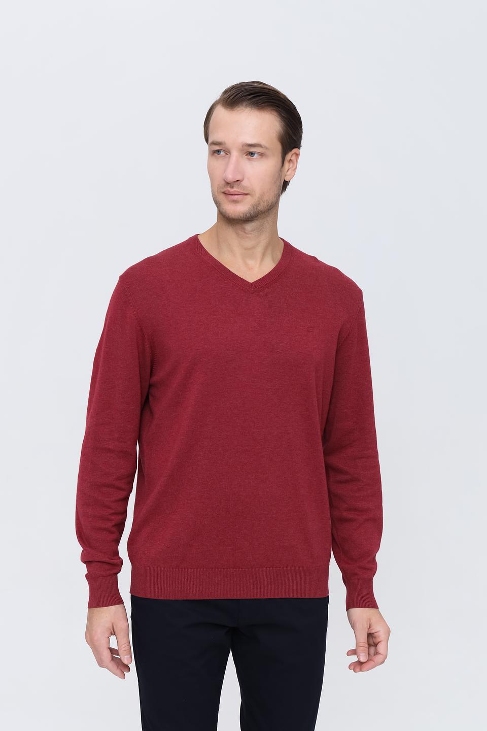 Джемпер Casa Moda V-образный винный