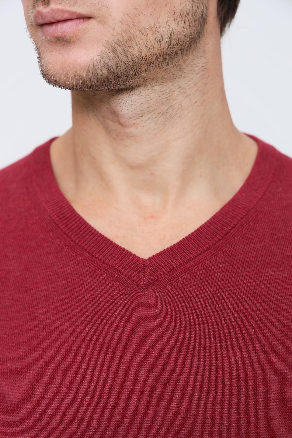Джемпер Casa Moda V-образный винный