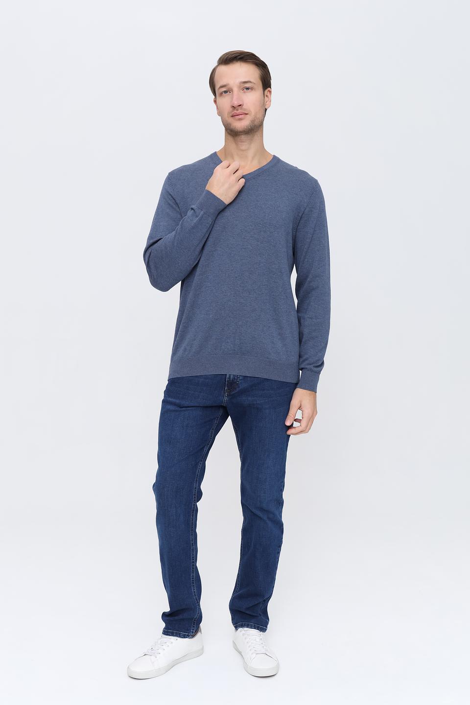 Джемпер Casa Moda V-образный вырез синий