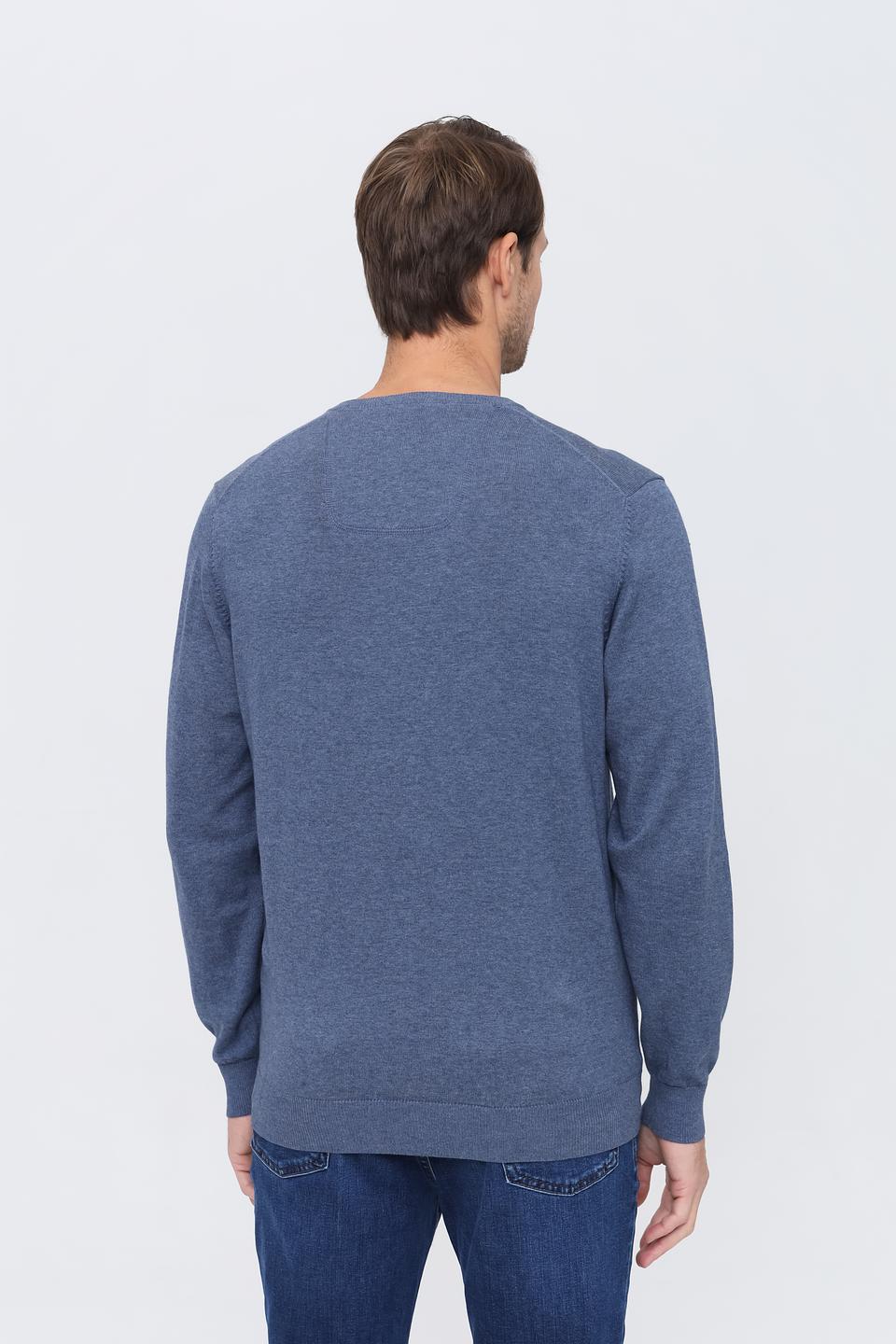 Джемпер Casa Moda V-образный вырез синий