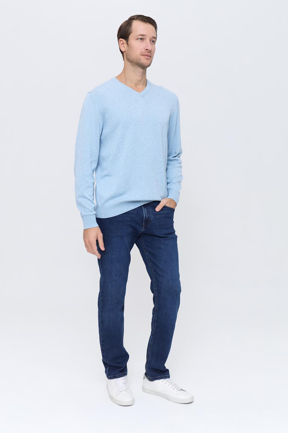 Джемпер Casa Moda V-образный голубой