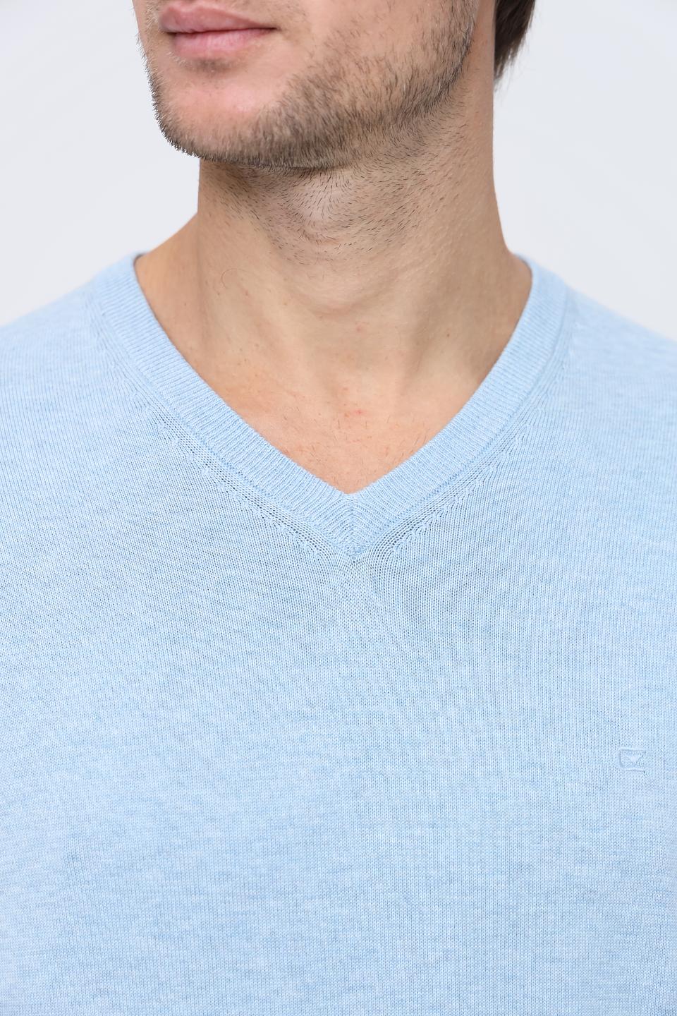 Джемпер Casa Moda V-образный голубой