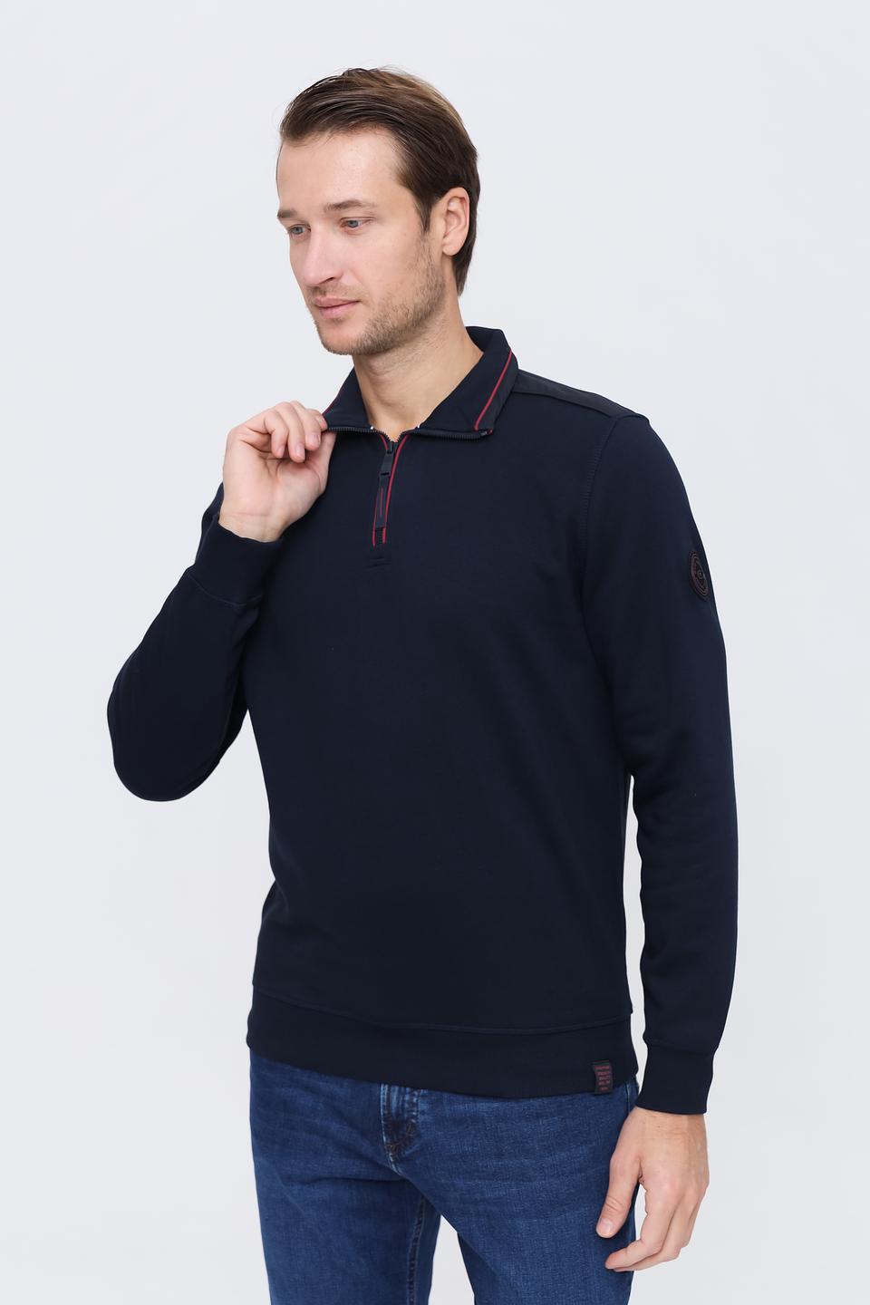 Джемпер Casa Moda с молнией темно-синий