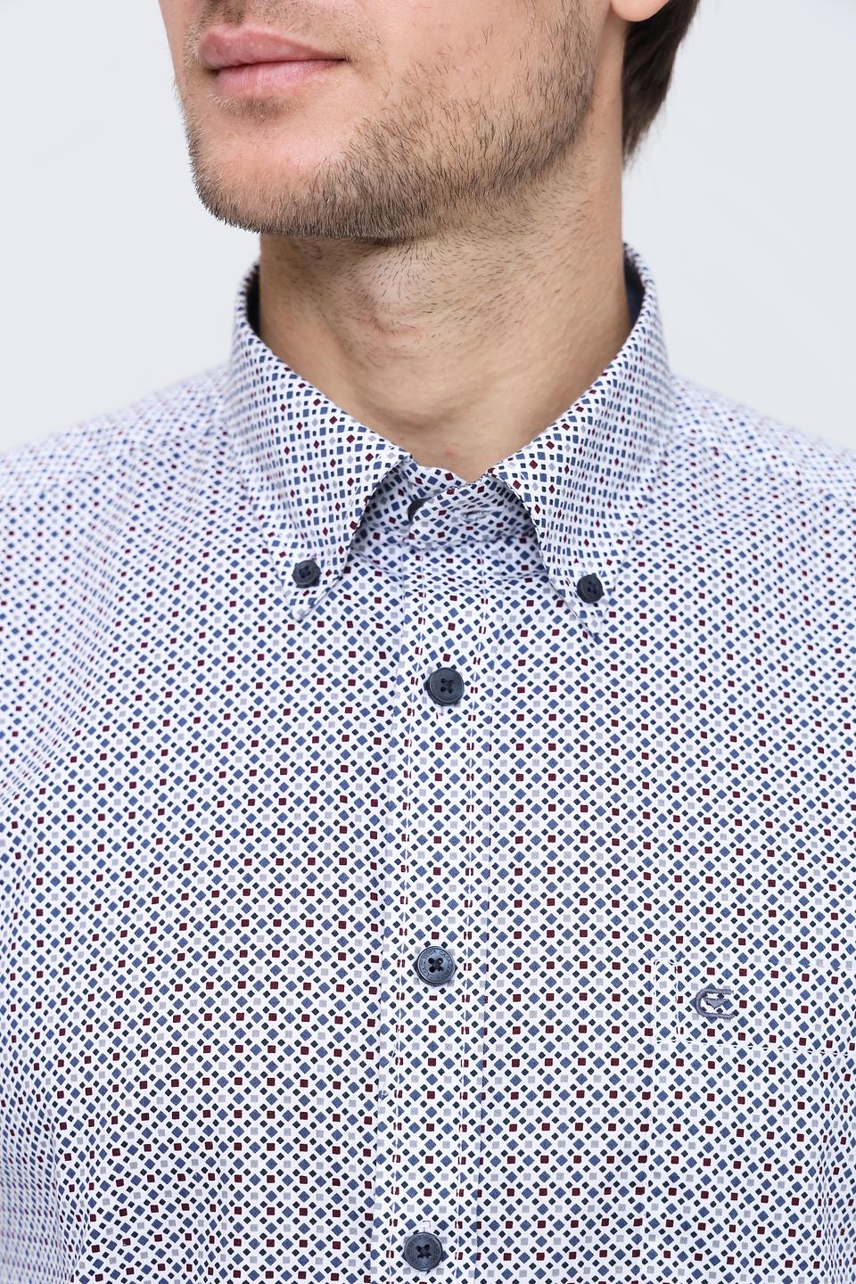 Рубашка Casa Moda с принтом голубой