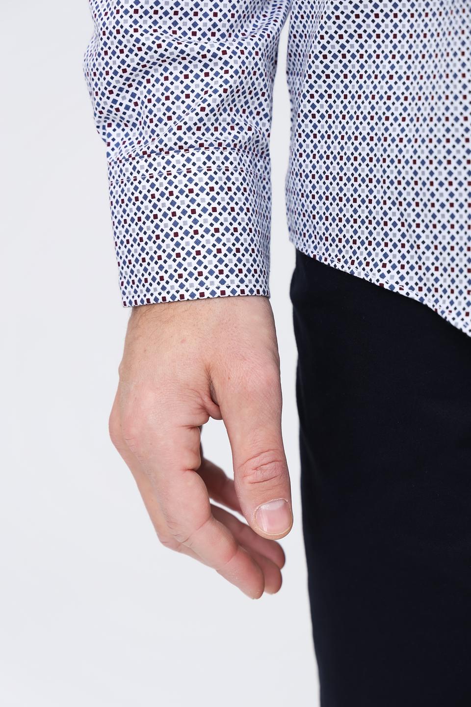 Рубашка Casa Moda с принтом голубой