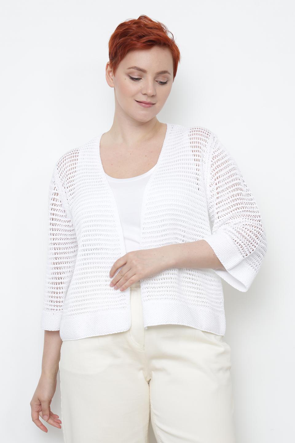 Жакет Lecomte ажурный белый