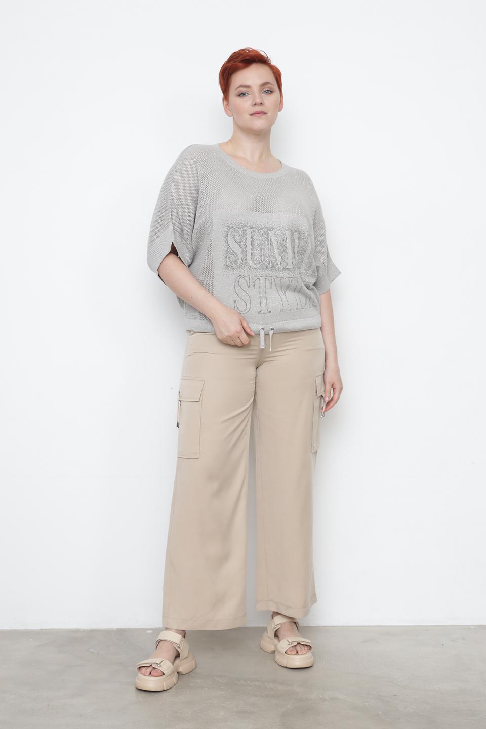 Пуловер Monari с надписью "SUMMER STYLE"