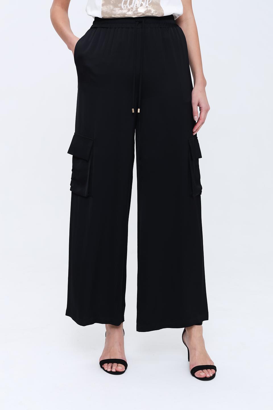 Брюки кюлоты Just Valeri чёрные