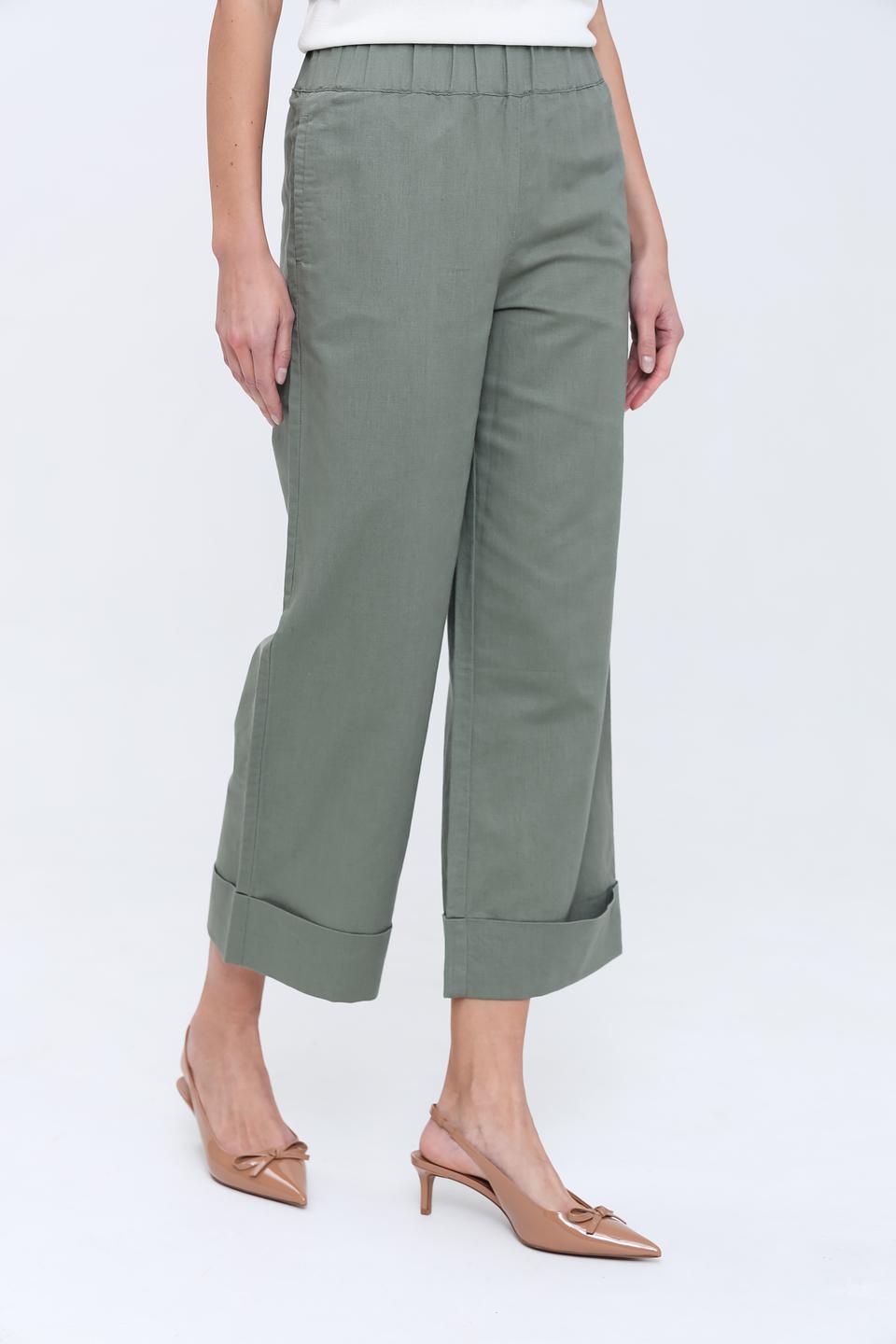 Брюки кюлоты Pezzo хаки