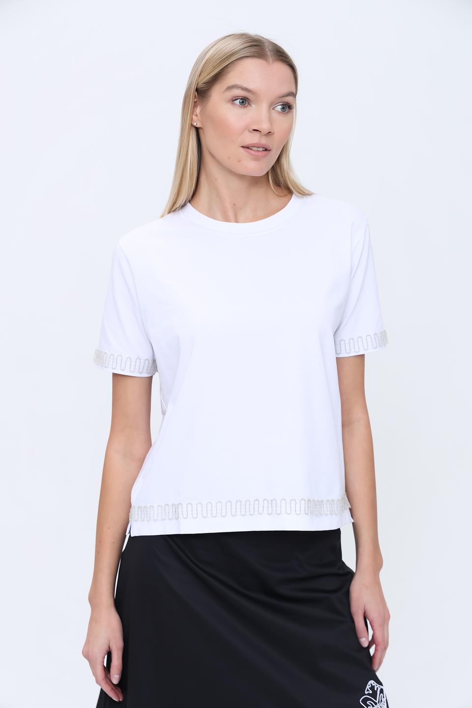 Футболка Pezzo с декоративной отделкой