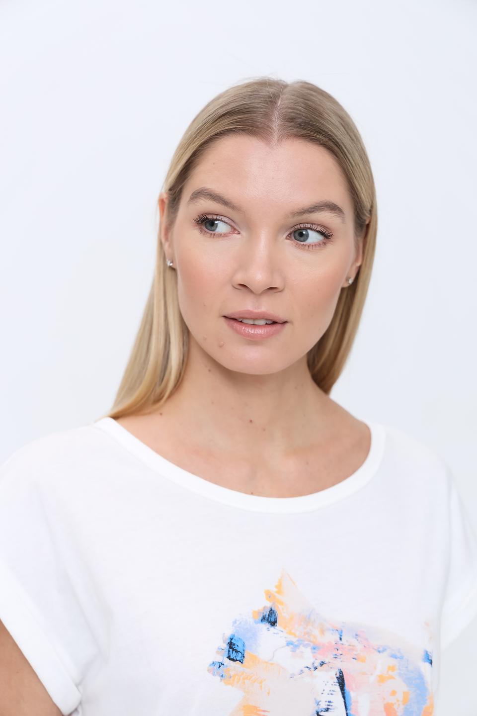 Футболка Pezzo с принтом белый