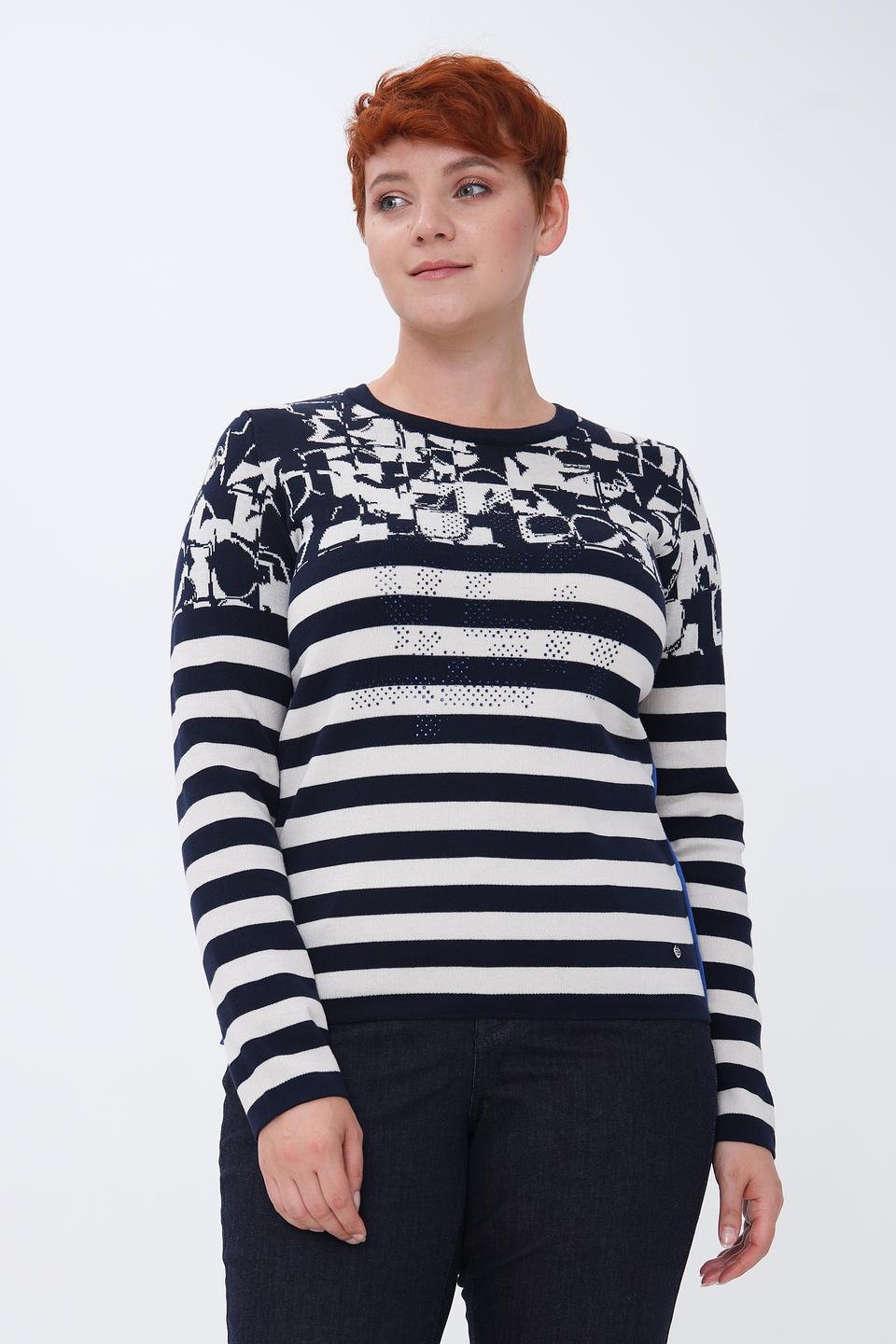 Пуловер Rabe collection в полоску