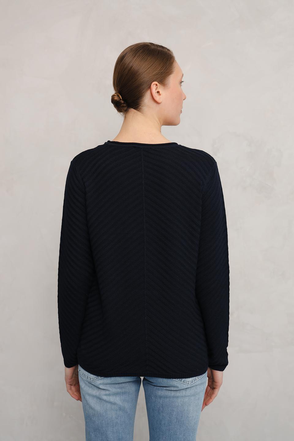 Пуловер Olsen с текстурой чёрный