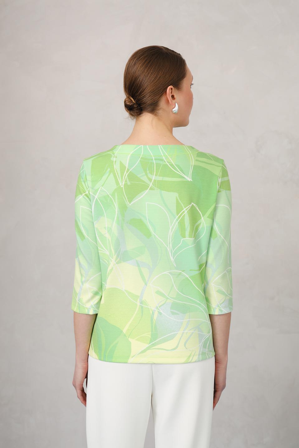 Пуловер Olsen с листьями лайм