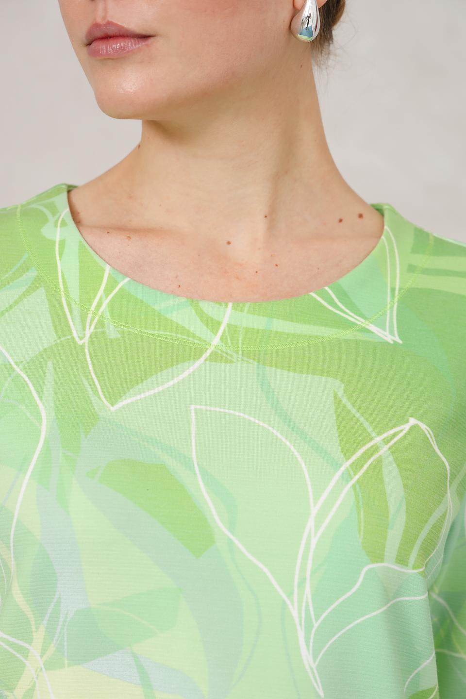 Пуловер Olsen с листьями лайм