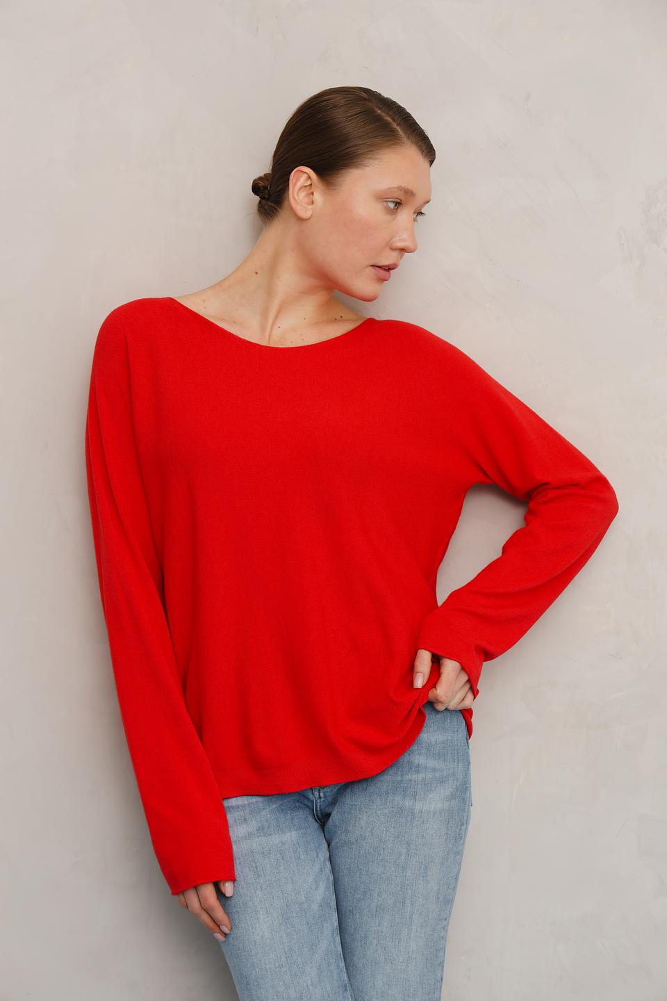 Пуловер Rich and Royal красный