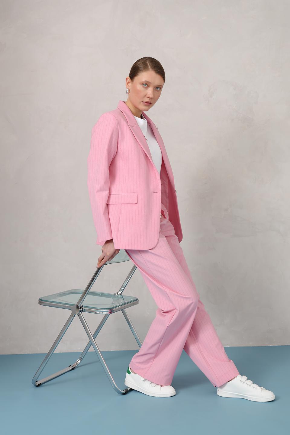 Брюки палаццо Rich and Royal розовые