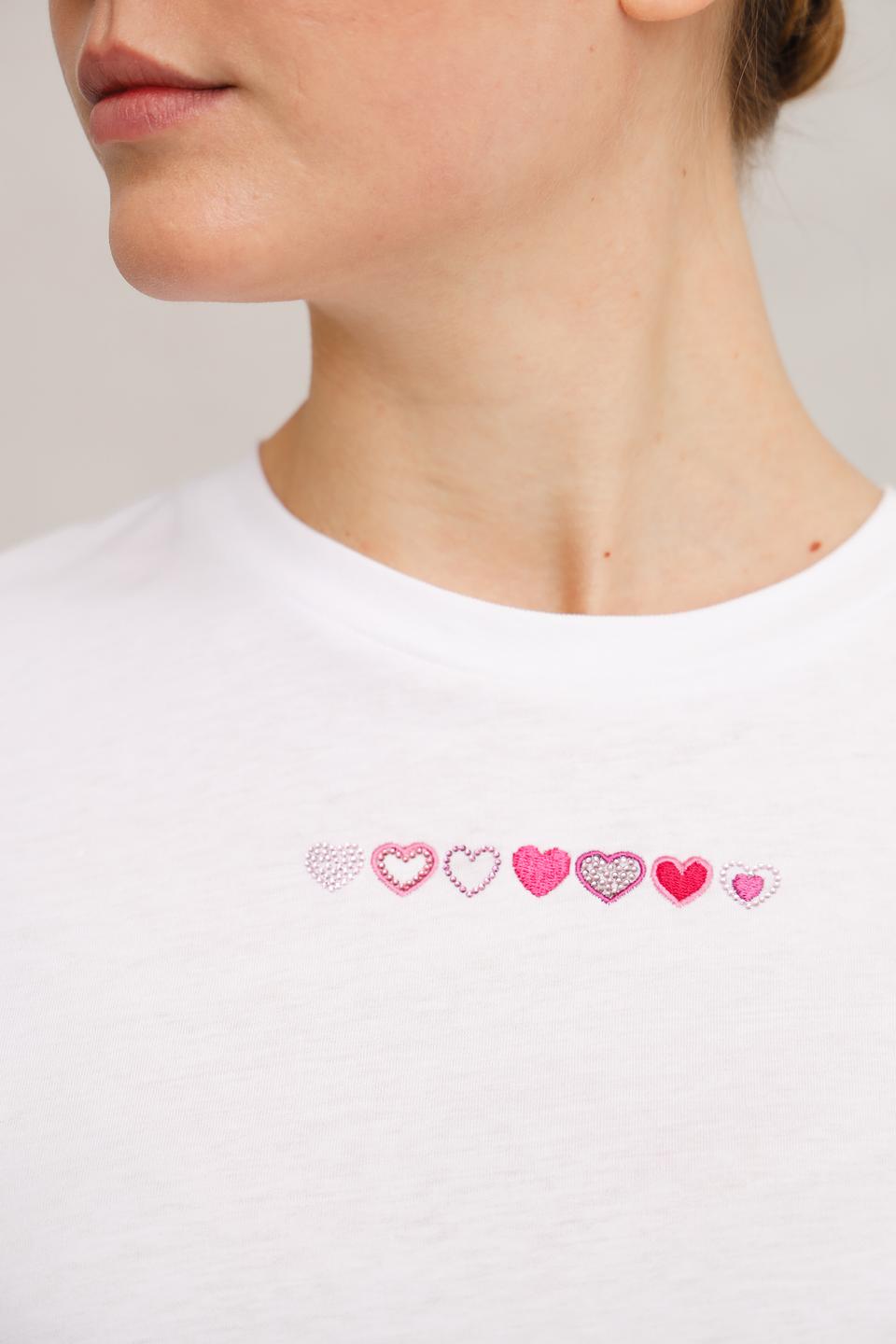 Футболка Rich and Royal с сердцами