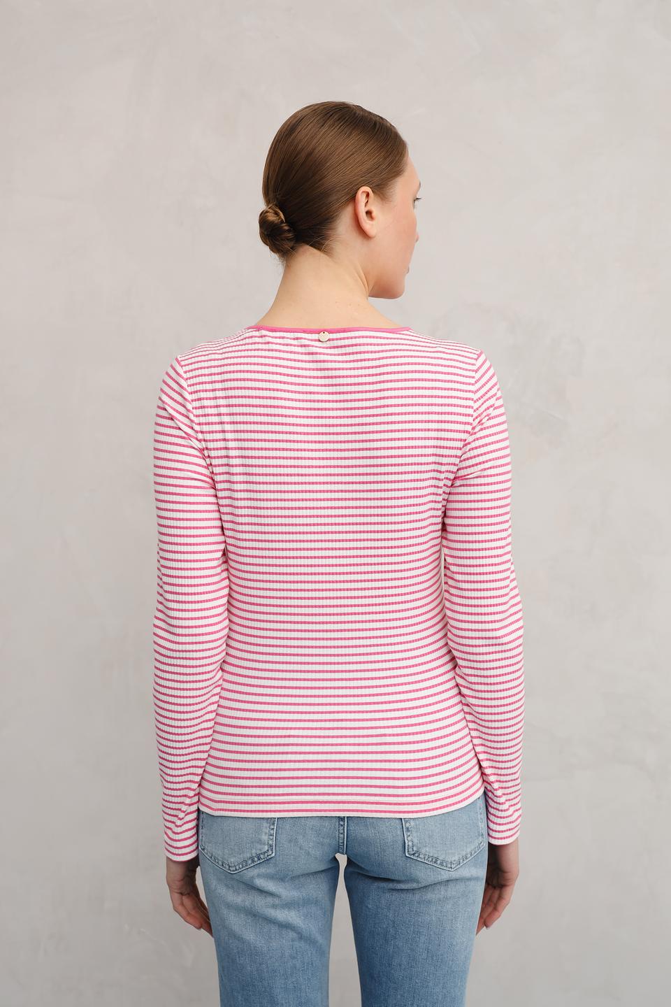 Лонгслив Rich and Royal в полоску розовый