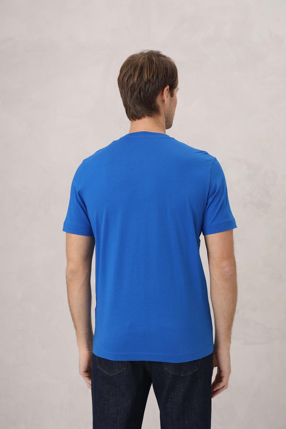 Футболка Tom Tailor синяя с логотипом