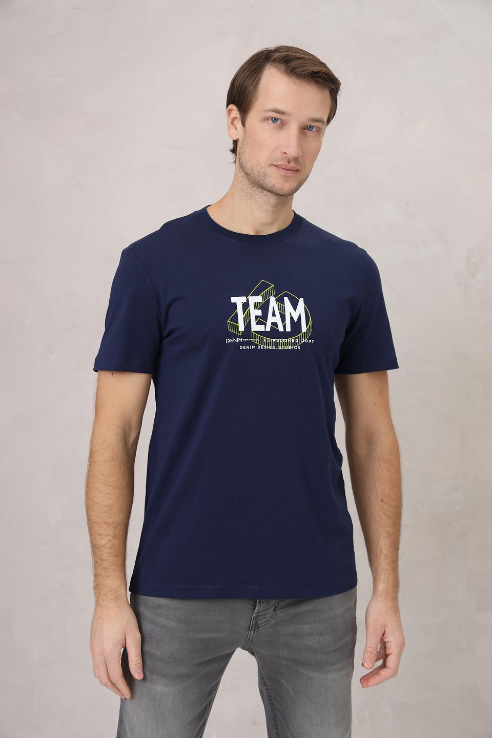 Футболка Tom Tailor denim синяя