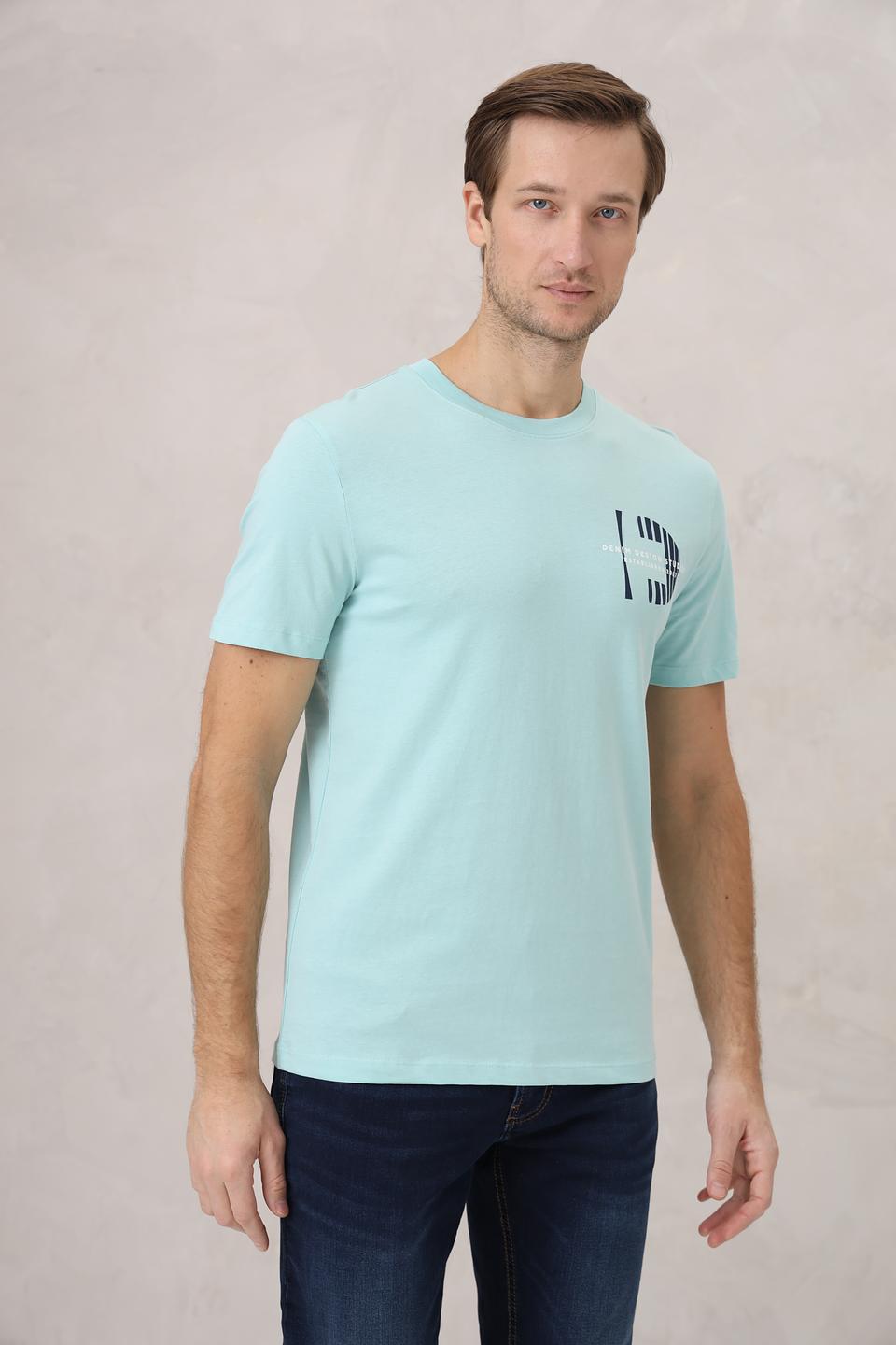 Футболка Tom Tailor denim голубая