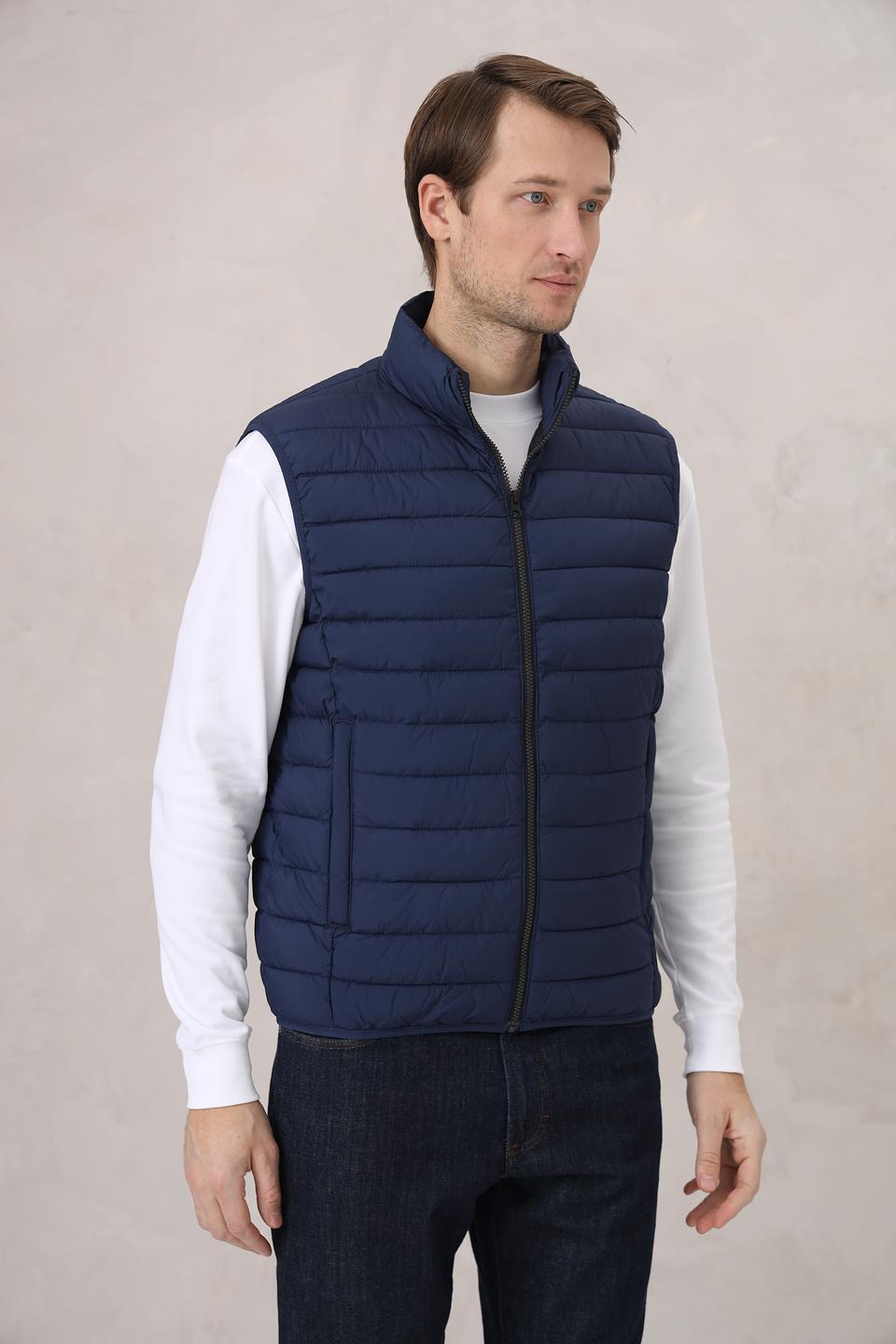 Жилет Calamar стеганый синий