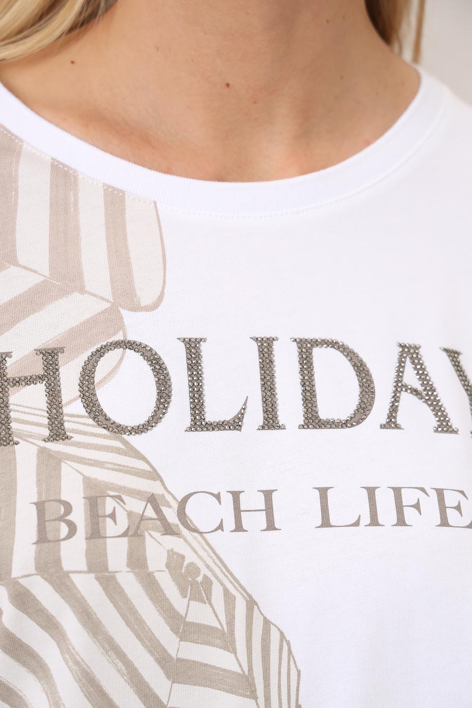 Футболка Margittes с принтом Holiday