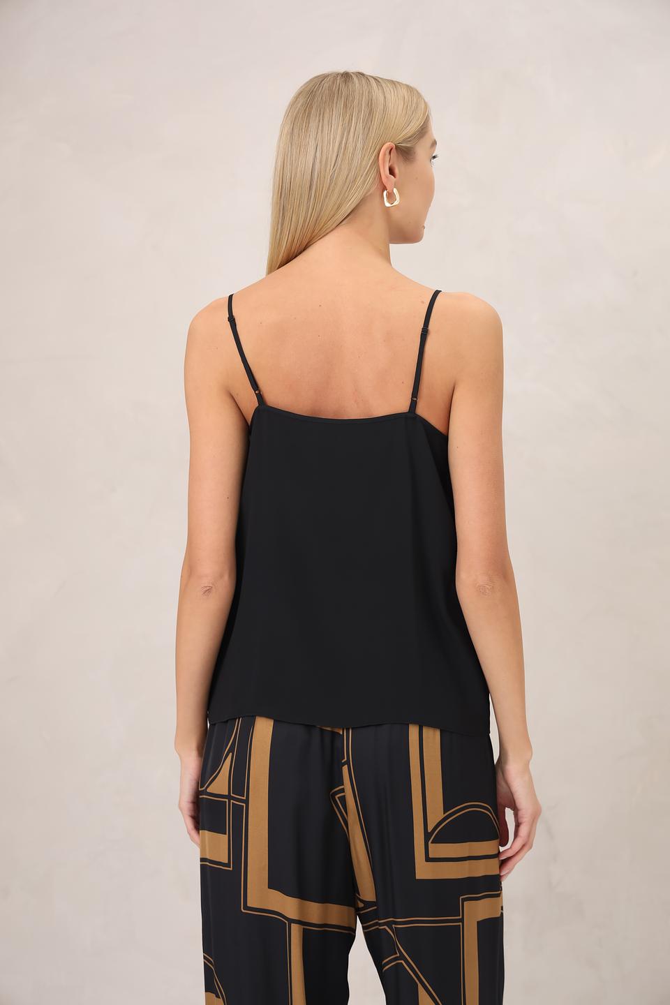 Топ Luisa Cerano на бретелях чёрный