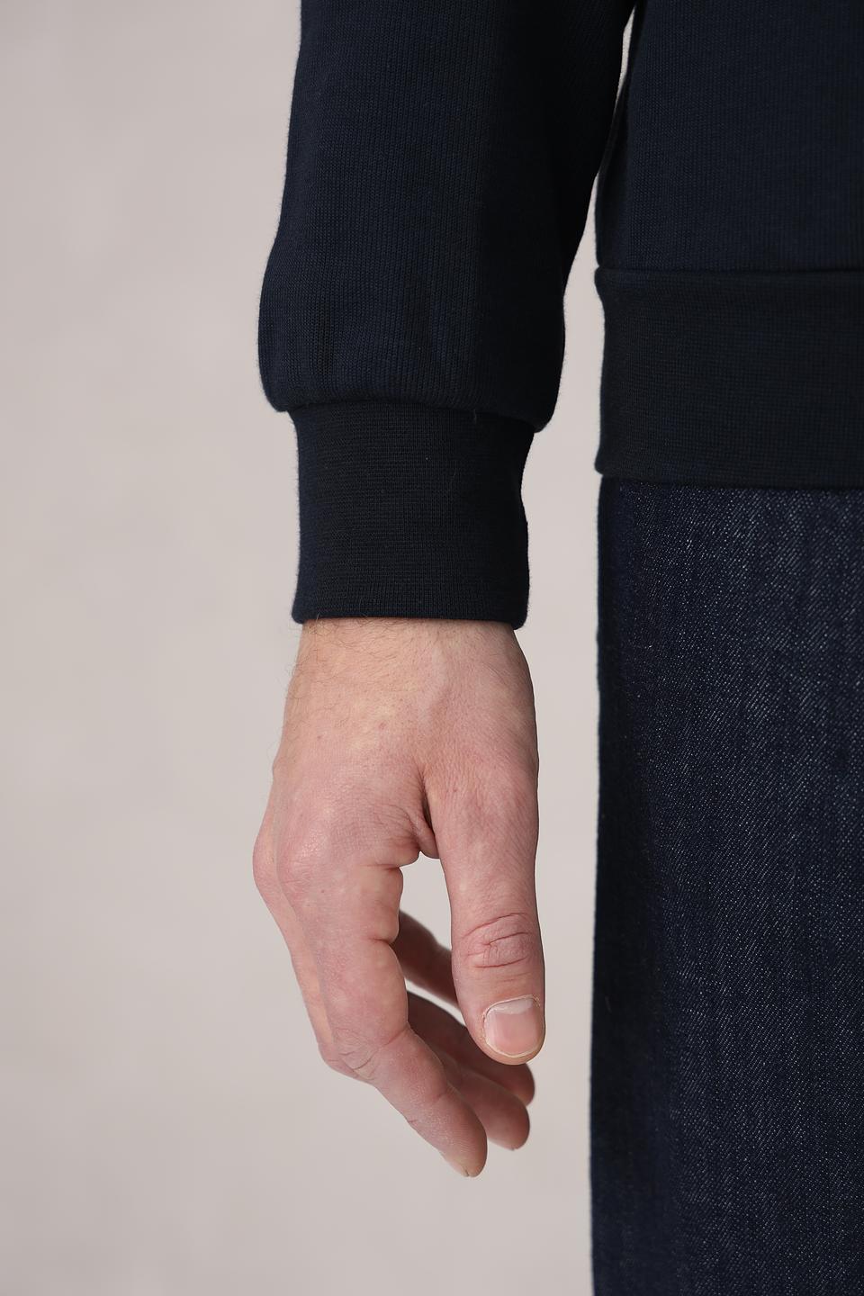 Джемпер Monte Carlo с молнией темно-синий