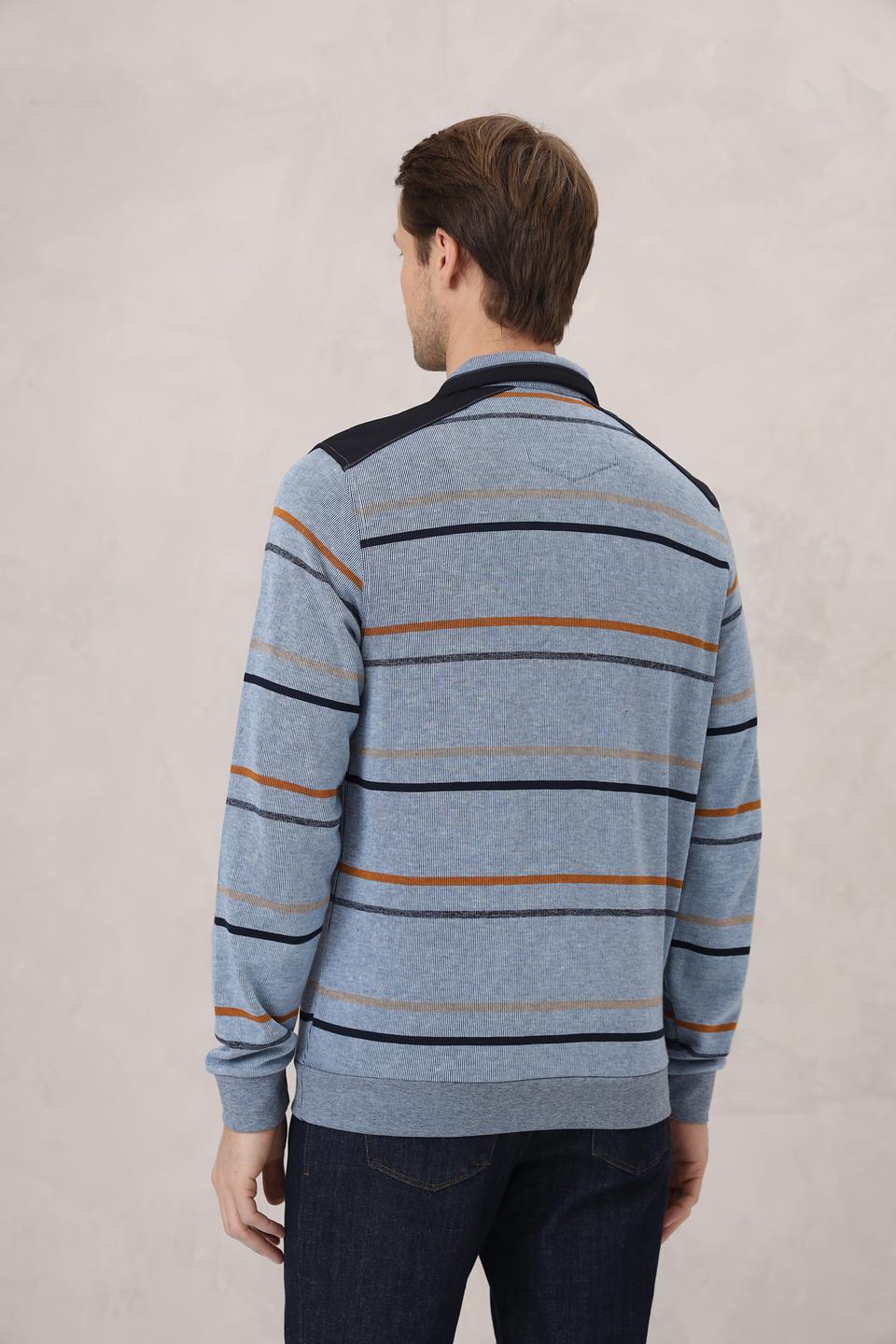 Джемпер Monte Carlo полосатый серый