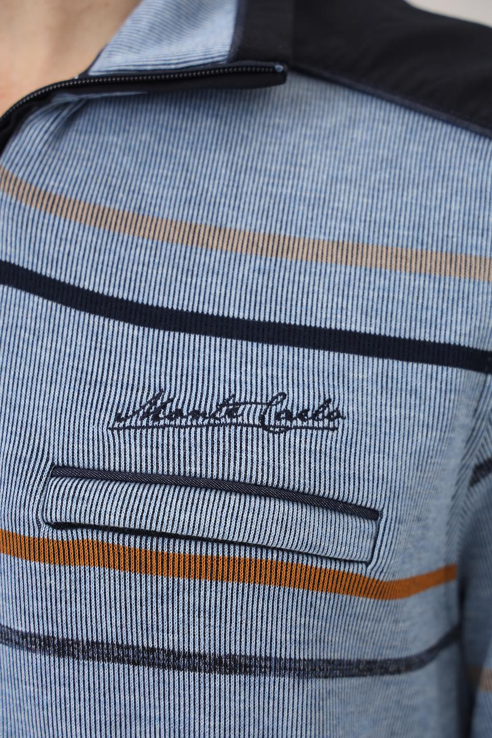 Джемпер Monte Carlo полосатый серый