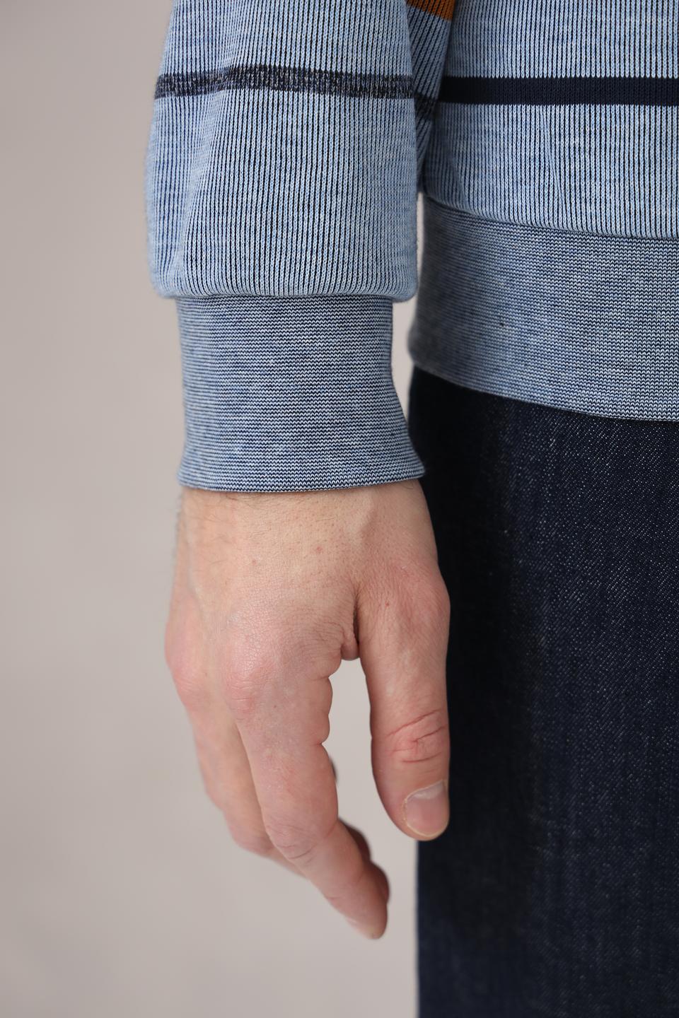 Джемпер Monte Carlo полосатый серый