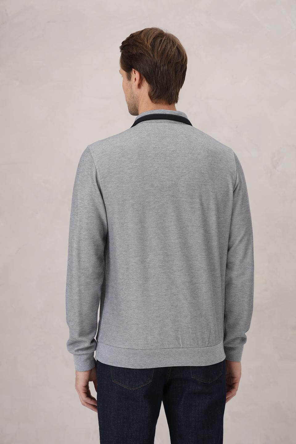 Джемпер Monte Carlo серый с молнией