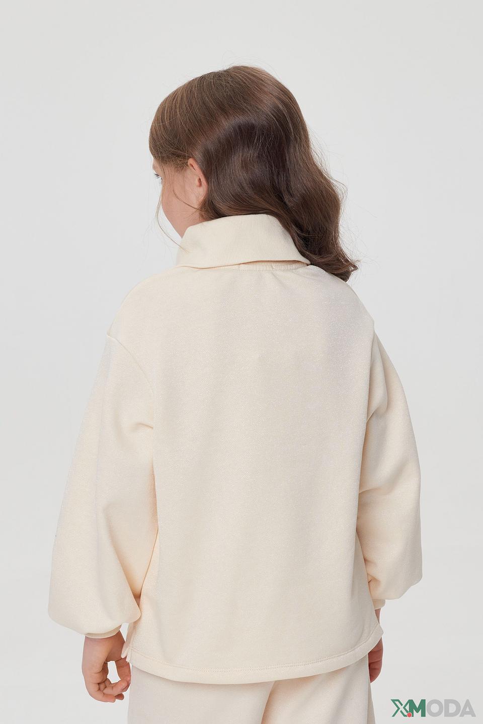 Джемпер Choupette для девочки, бежевый, с надписью