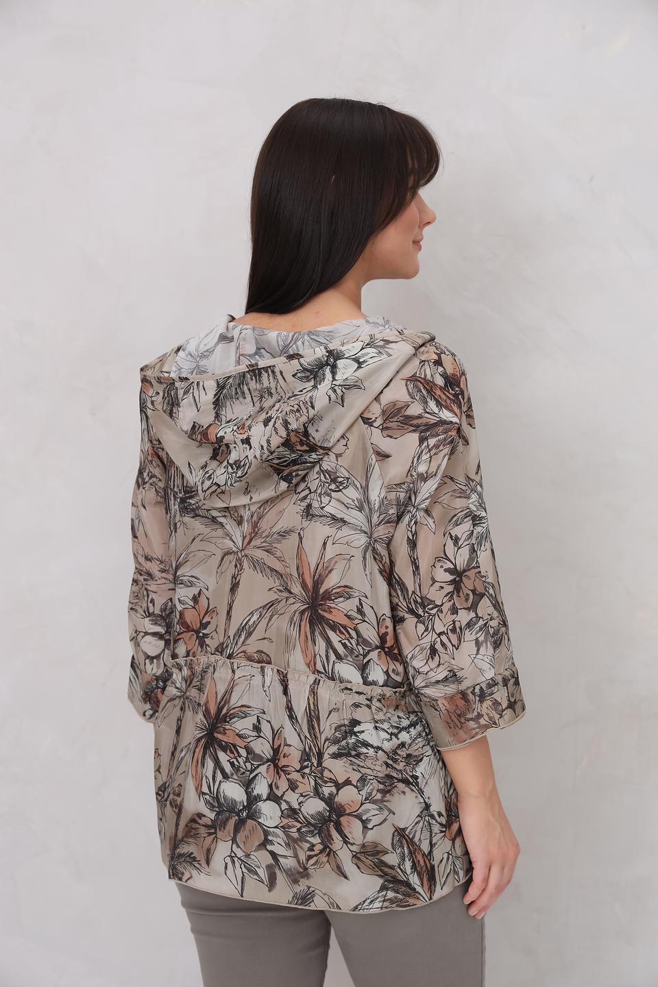 Блуза Margittes с капюшоном и принтом