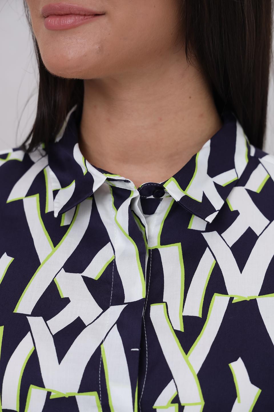 Рубашка Bugatti с геометрическим принтом