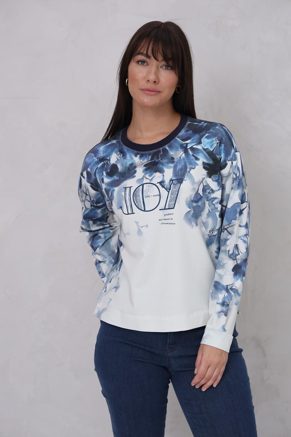 Пуловер Lecomte с цветочным принтом