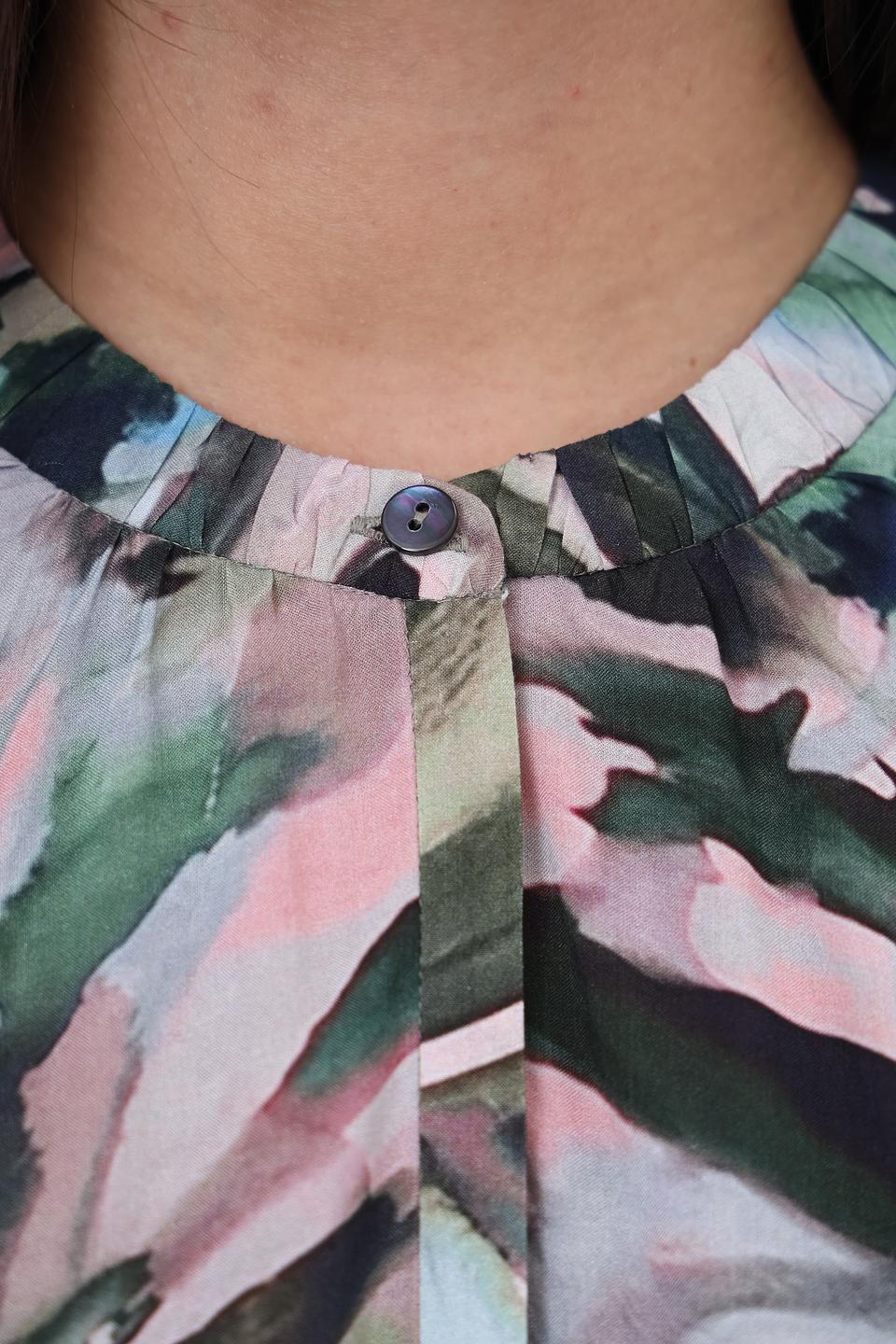 Блуза Lecomte с абстрактным принтом