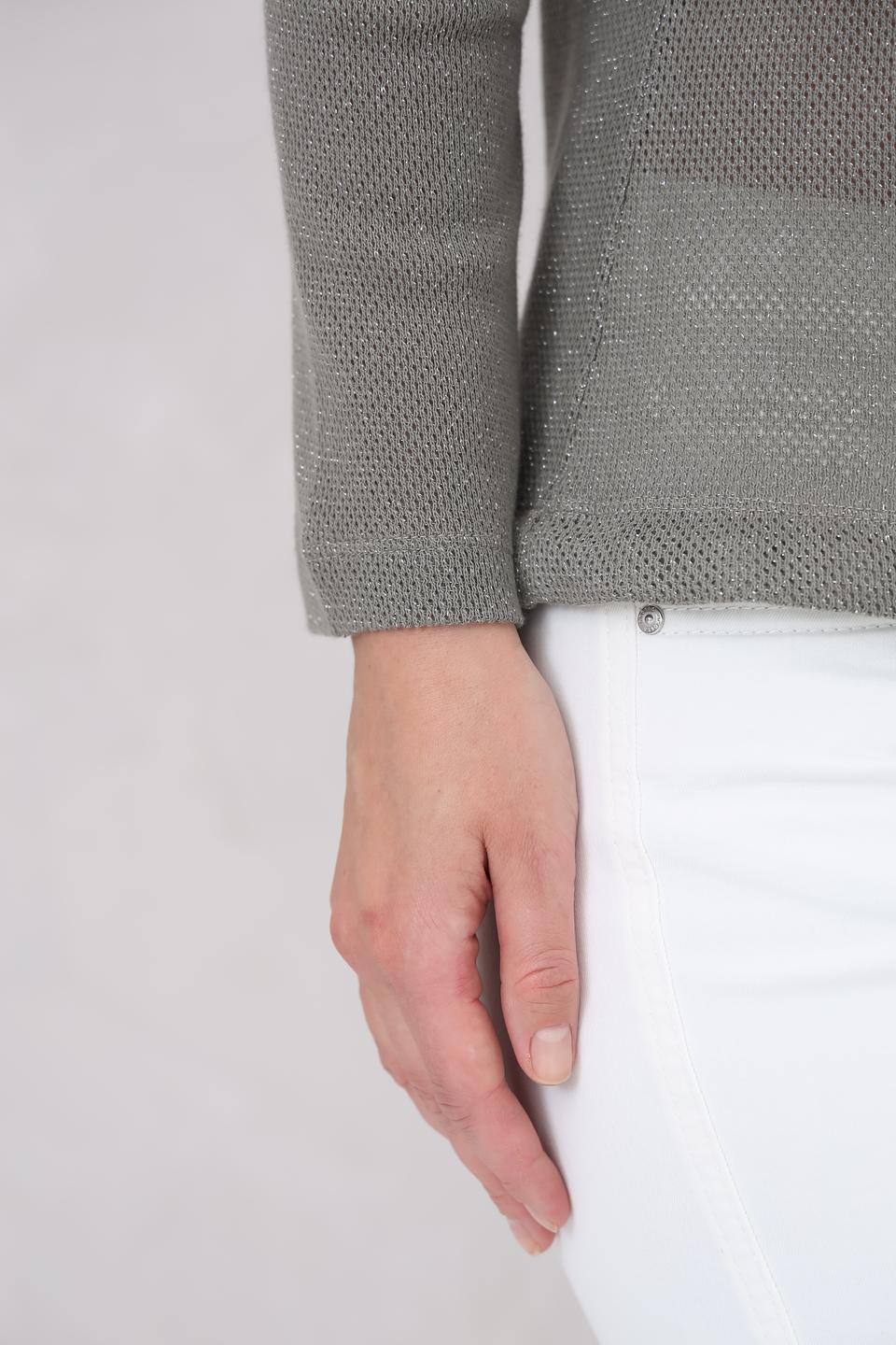 Пуловер Lecomte серый с завязками