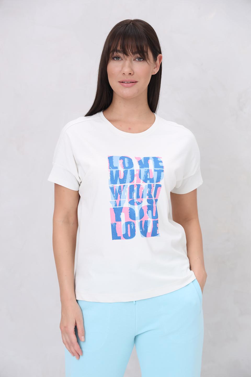 Футболка Lecomte с принтом