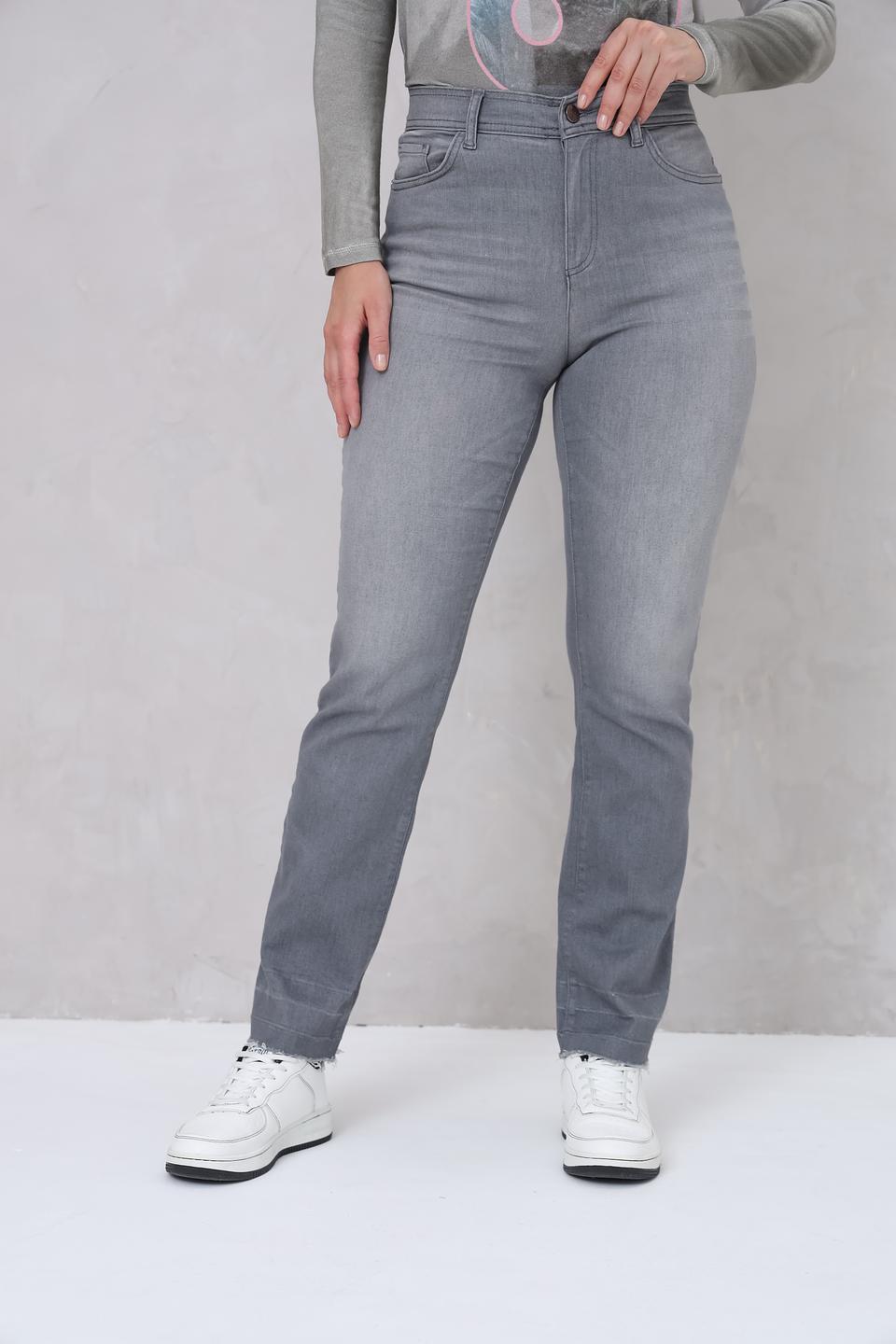 Джинсы Lecomte серые прямые