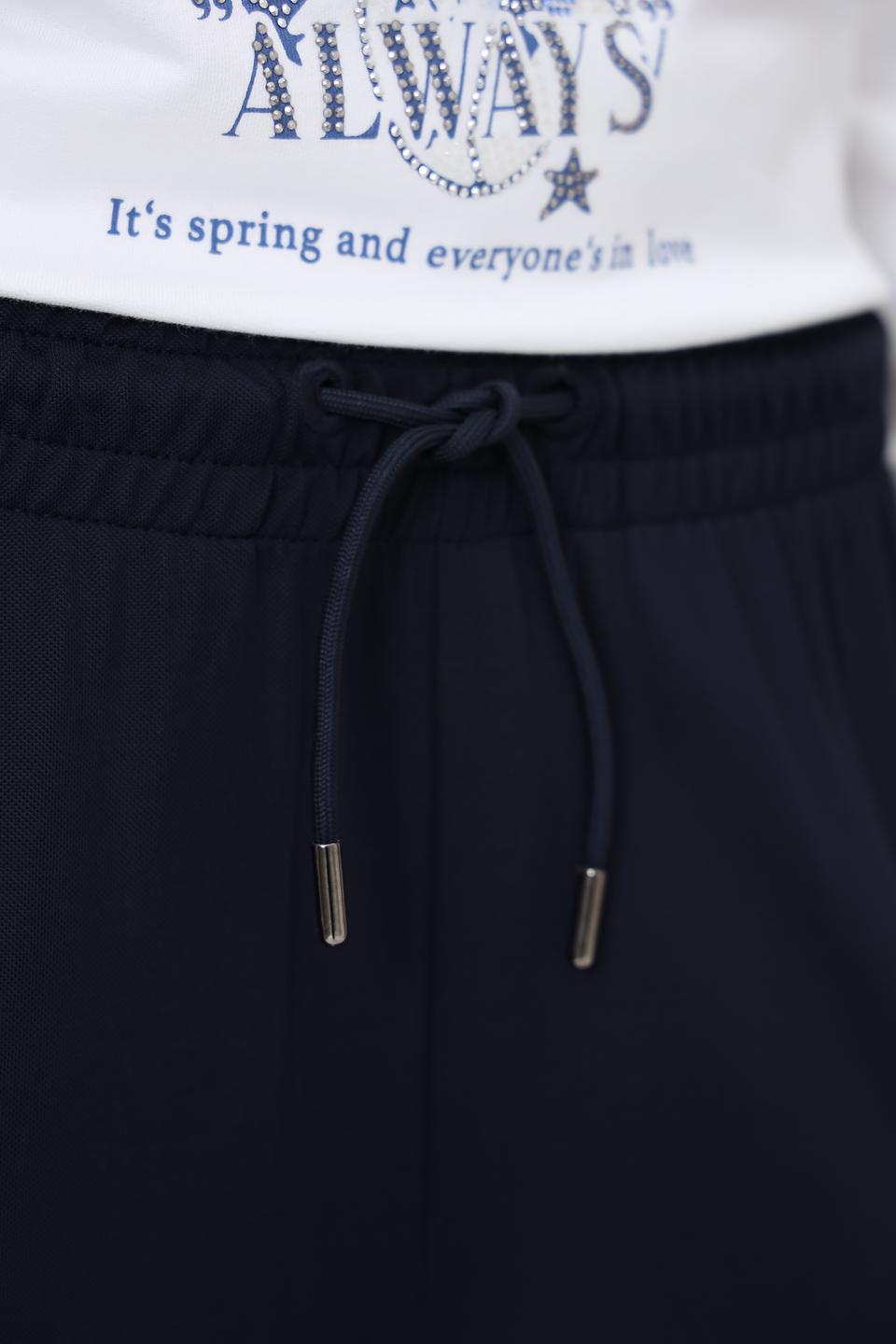 Брюки Margittes клёш тёмно-синие