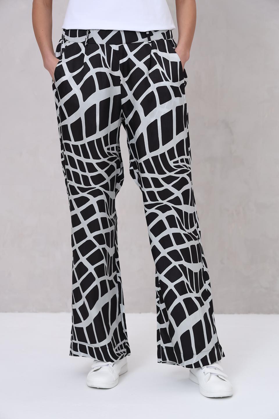 Брюки Margittes с принтом геометрия