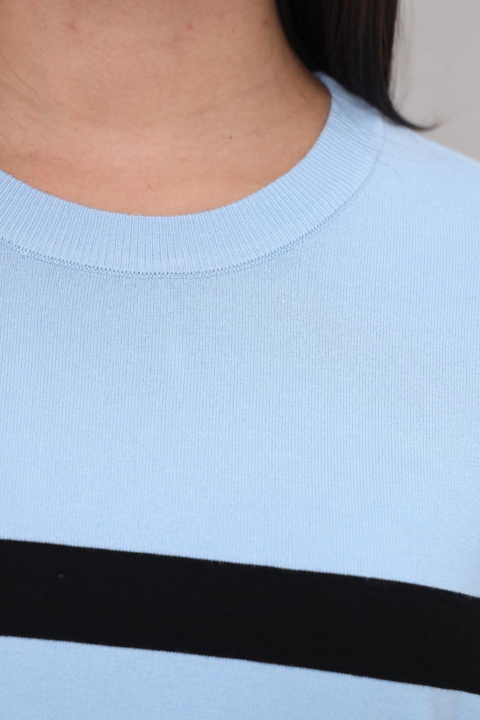 Пуловер Marc Aurel в полоску голубой