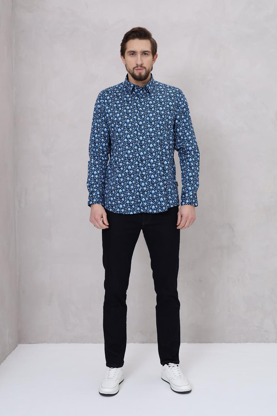 Рубашка Bugatti с цветочным принтом