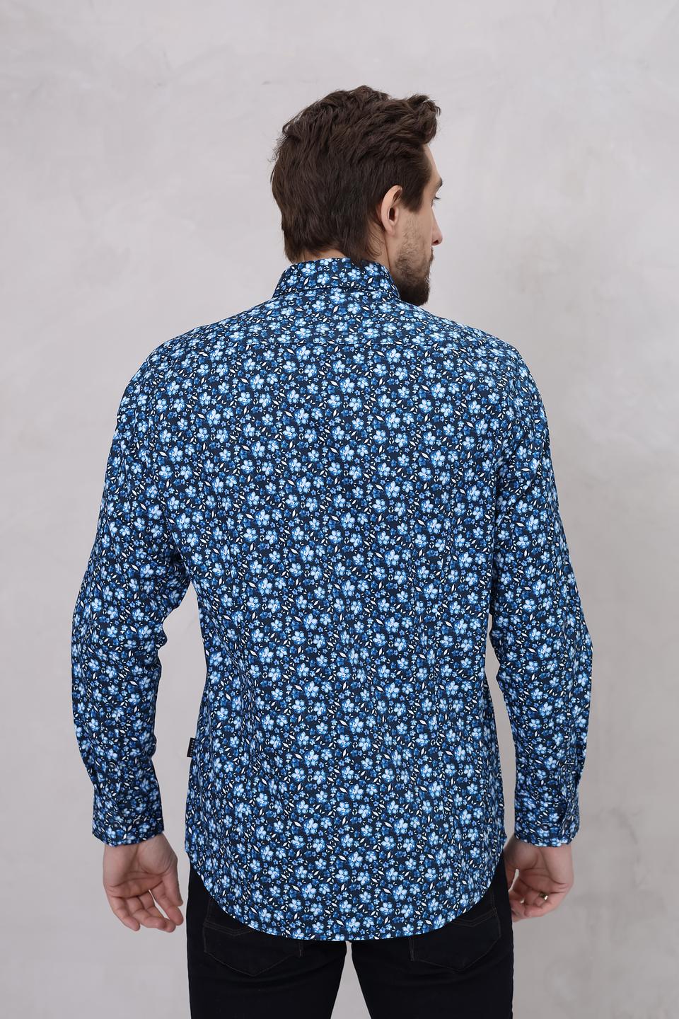 Рубашка Bugatti с цветочным принтом