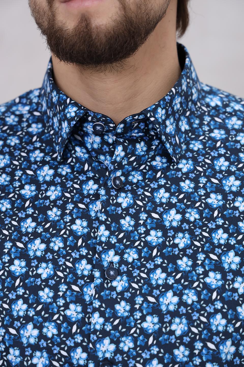 Рубашка Bugatti с цветочным принтом