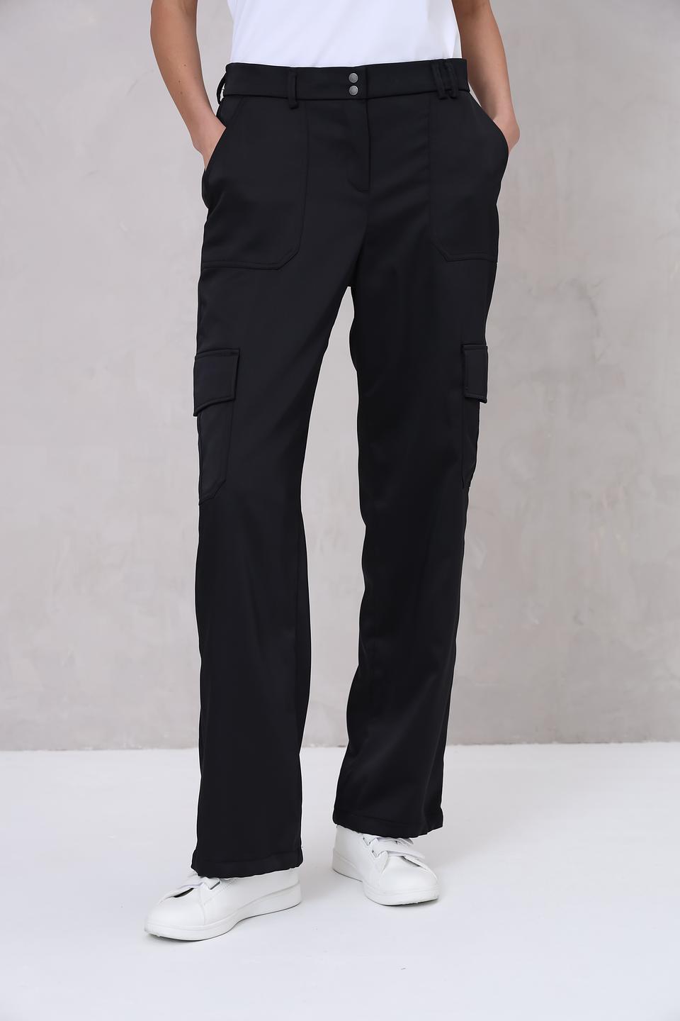Брюки карго Bianca чёрные