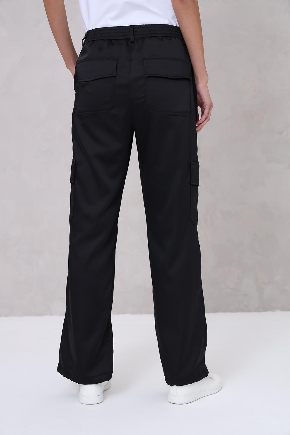 Брюки карго Bianca чёрные